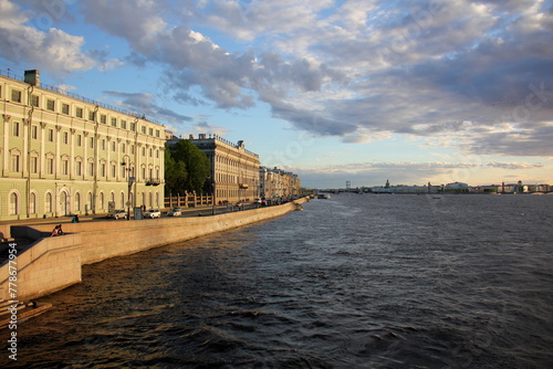 12 05 2023 St. Petersburg Russia. St. Petersburg is located in the north-west of the country on the coast of the Gulf of Finland at the mouth of the Neva River. photo