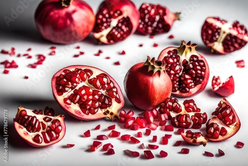 pomegranate on table