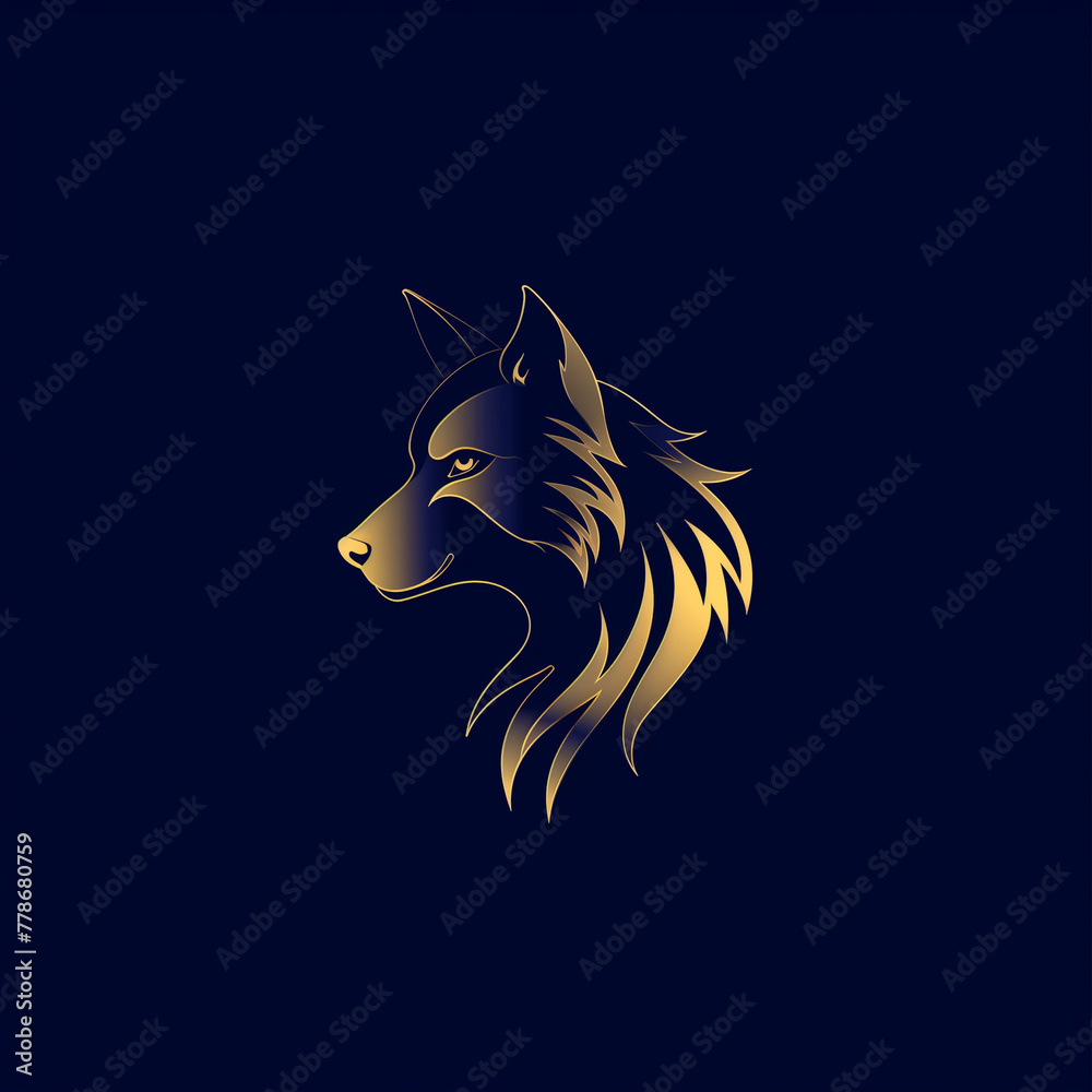 wolf head icon wolf head icon