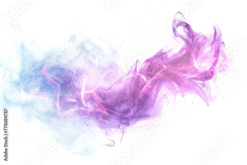 enchanting aura of magical energy spell effects. on white background