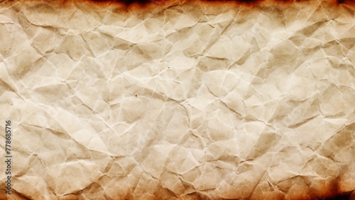 old paper texture with burnt edges, grunted paper texture background photo