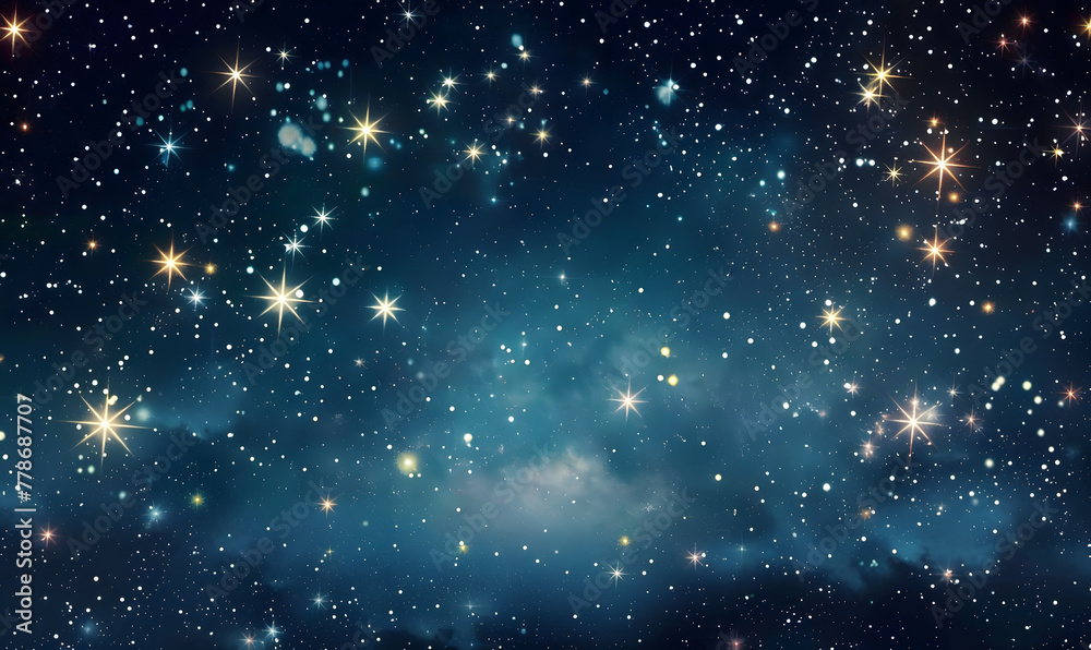 dark sky at night, filled with an abundance of twinkling stars shining brightly above, Generative AI dark sky at night, filled with an abundance of twinkling stars shining brightly above, Generative AI