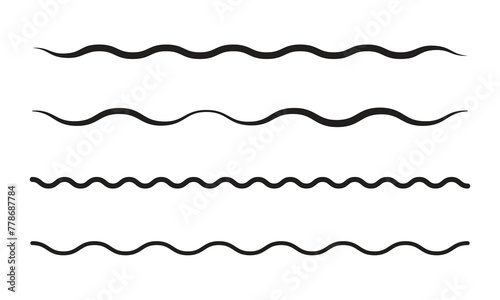 Line water waves icon. Wavy lines water with white white background.
