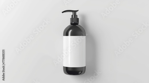 Wallpaper Mural Haircare product Bottle with a pump and a blank label Torontodigital.ca