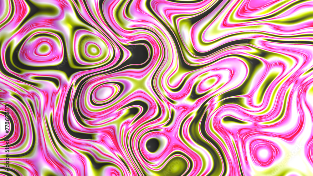 Obraz premium Abstract liquid surface flow background. abstract glowing liquid background. Liquid marble texture. seamless loop 4k