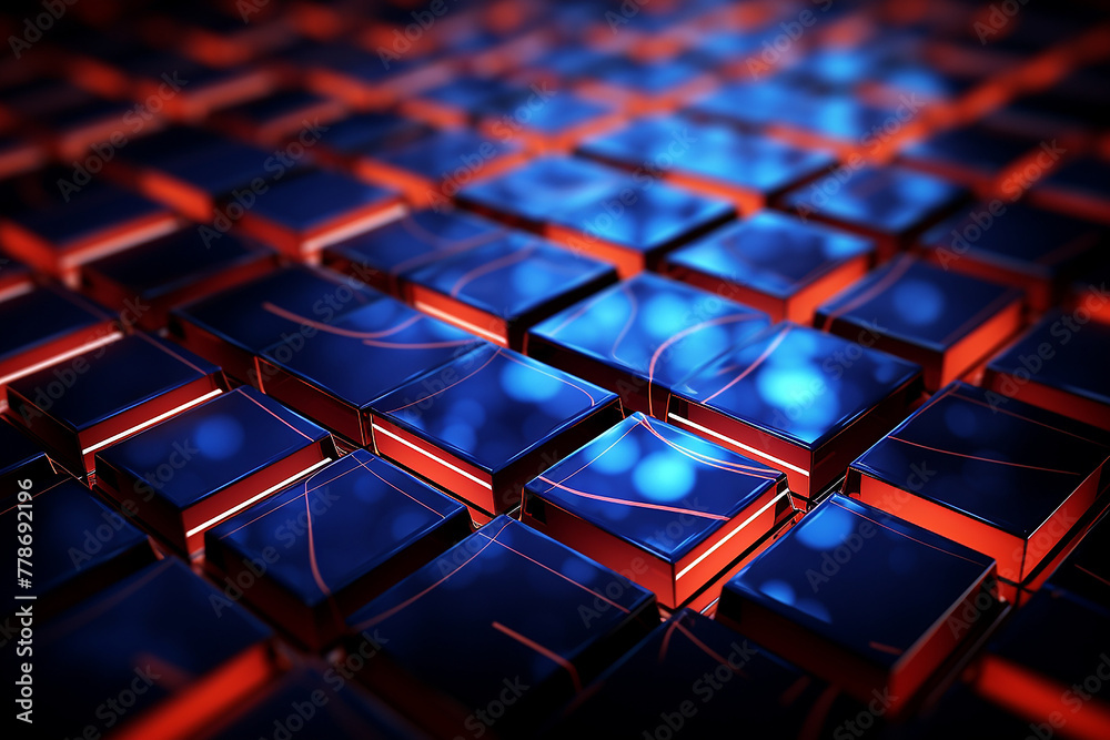 Fototapeta premium Create a stunning futuristic tech background with vibrant colors and sleek, modern elements
