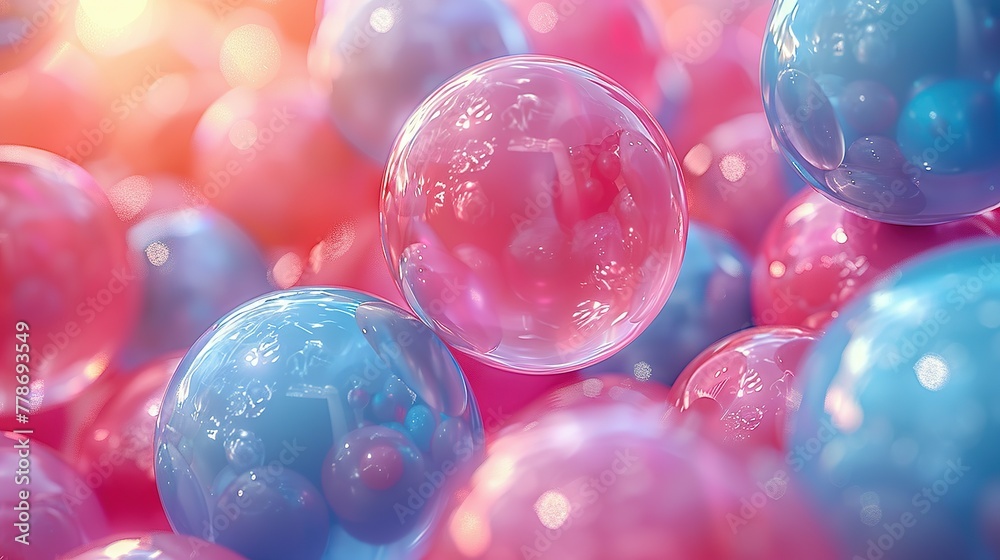Colorful balls abstract wallpaper and background. Pattern design for trendy poster, flyer, banner, card, cover, brochure. Plastic bubbles, gum, pastel pink spheres. 3d render Colorful balls abstract wallpaper and background. Pattern design for trendy poster, flyer, banner, card, cover, brochure. Plastic bubbles, gum, pastel pink spheres. 3d render