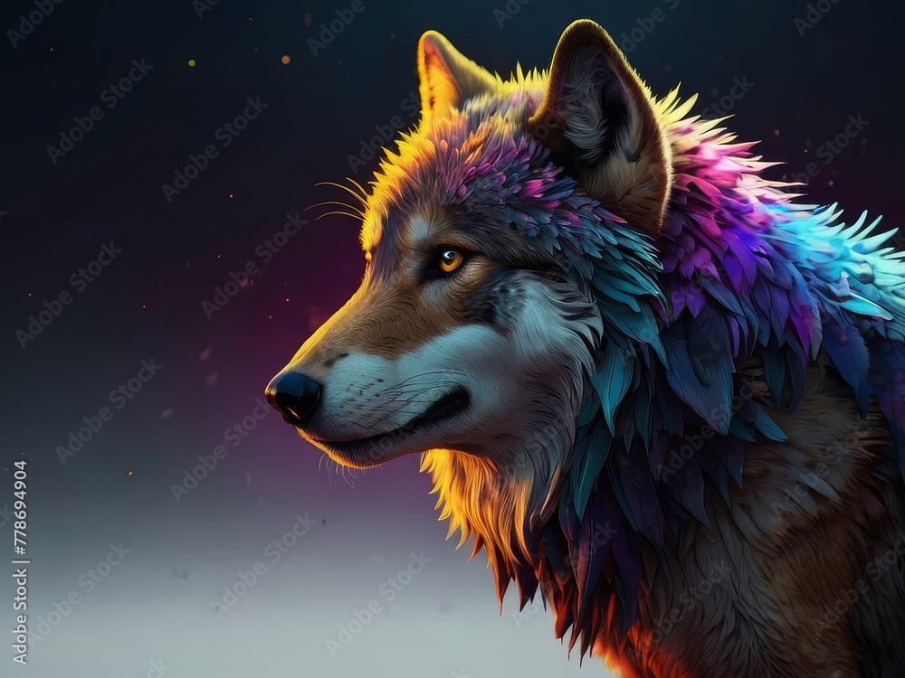 portrait of a wolf portrait of a wolf