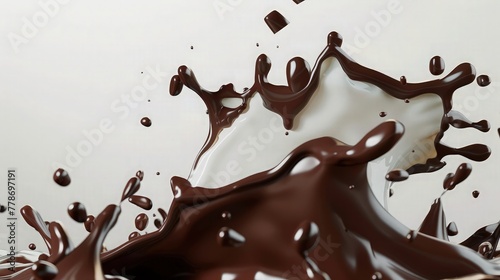 smooth and uniform background for the chocolate. Adjust angles and composition to complement the chocolate's close-up. 