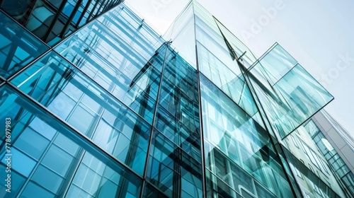 Modern abstract glass architectural forms
