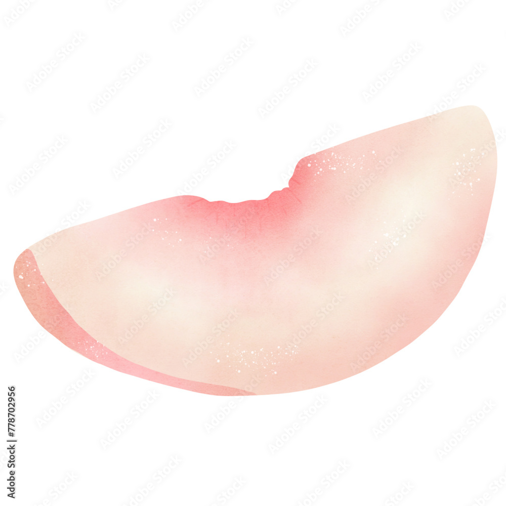 Fototapeta premium Juicy Peach Watercolor Illustration: Vibrant Fruit Artwork