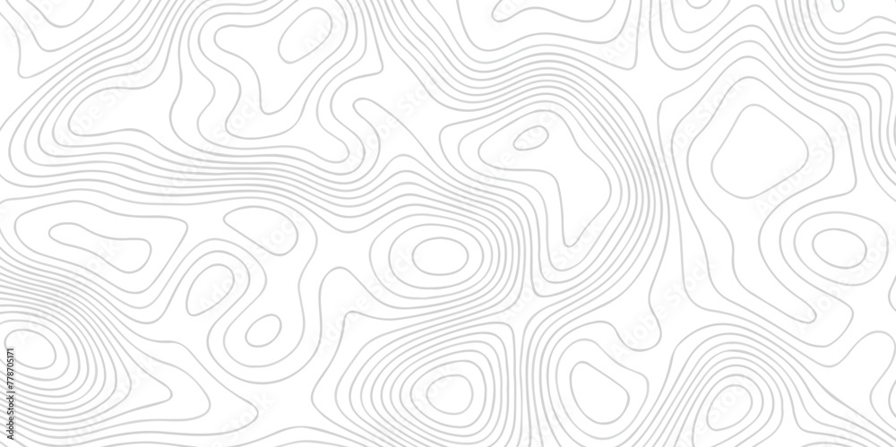 Topography line map. Vector seamless background subtle line pattern. Abstract Luxury black line art. White background with topographic wavy pattern design. Vector contour topographic map.