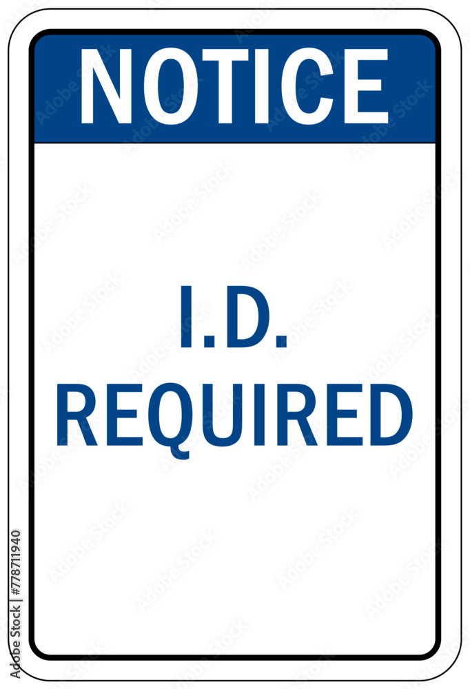 ID badge sign id required