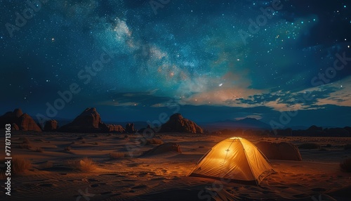 Desert Travel, Inspire wanderlust with images of travelers exploring remote desert landscapes, camping under the stars, and experiencing the solitude of the desert