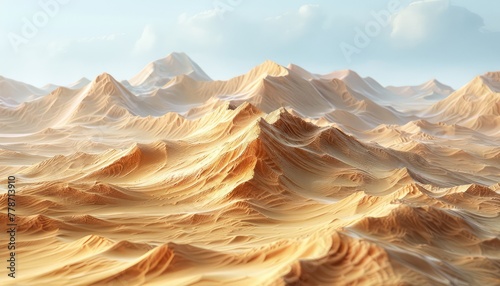 Sand Dunes, Dramatic scenes of wind-sculpted sand dunes, with intricate patterns and textures created by shifting sands