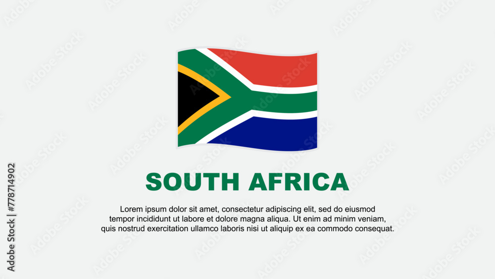 South Africa Flag Abstract Background Design Template. South Africa Independence Day Banner Social Media Vector Illustration. South Africa Background