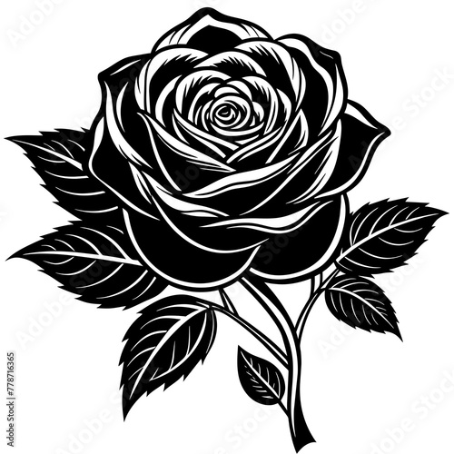 Wallpaper Mural    Flower silhouette vector illustration.
 Torontodigital.ca