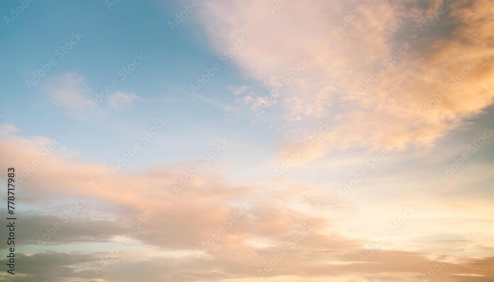 pastel sky and cloud abstract colorful background