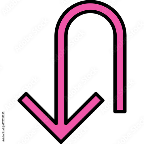 Turn Down Icon
