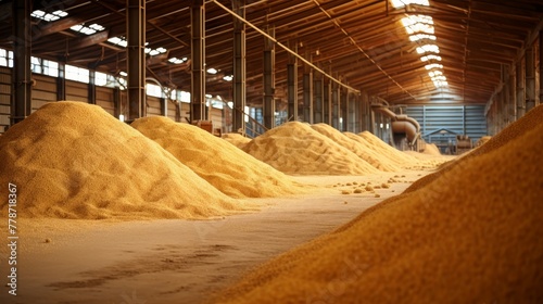 Storing Grains for Animal Feed Production in a Large Agricultural  © JH45