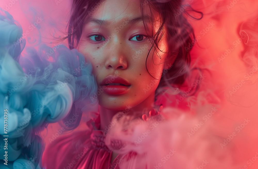 models, cosmetics, glamour, colorful, smog, music video shoot, music video models, cosmetics, glamour, colorful, smog, music video shoot, music video