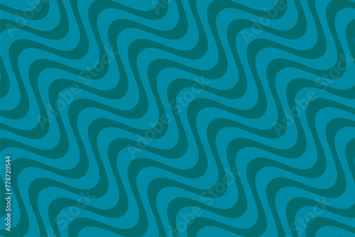 simple abstract seagreen lite ans dark color daigonal line zig zag pattern abstract wavy lines in a blue background