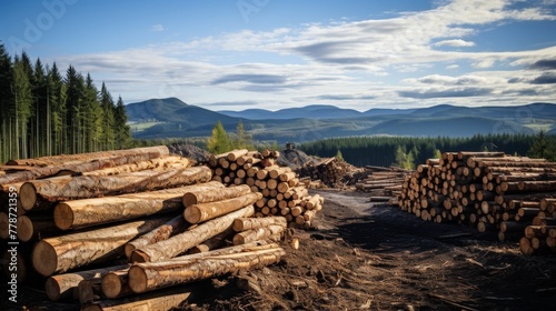 Sustainable forestry practices are being implemented to ensure responsible timber production 