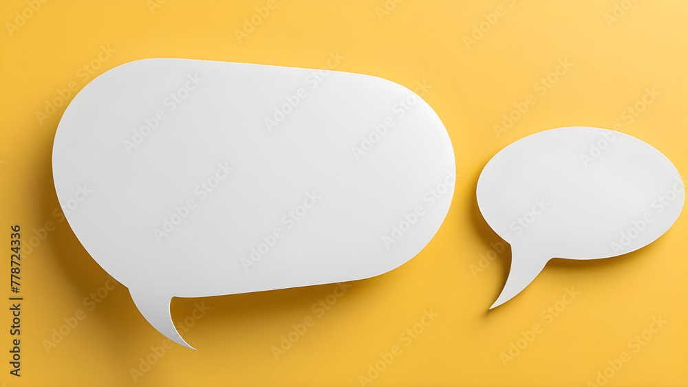 speech bubble, mockup, blank, yellow, background speech bubble, mockup, blank, yellow, background