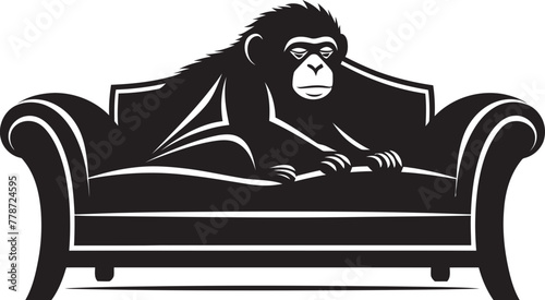 Zen Zzzs Zenith Snoozy Monkey Couch Icon Dreamland Den Cozy Primate Sleep Logo