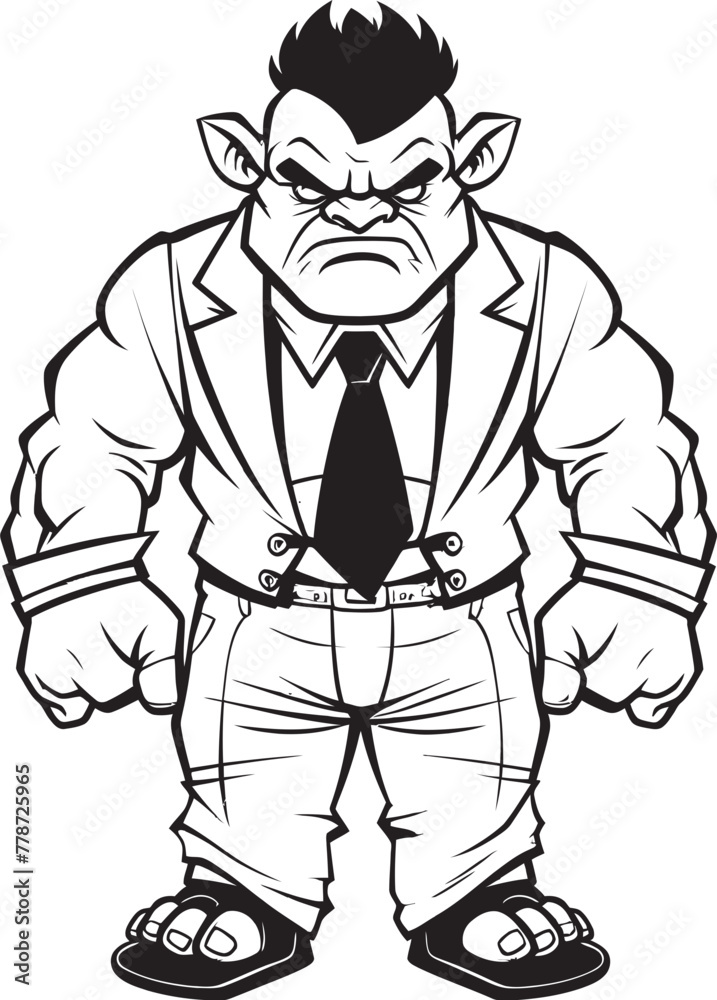 Executive Conqueror Professional Attire Icon Design Orc Entrepreneur Corporate Suit Emblem Executive Conqueror Professional Attire Icon Design Orc Entrepreneur Corporate Suit Emblem