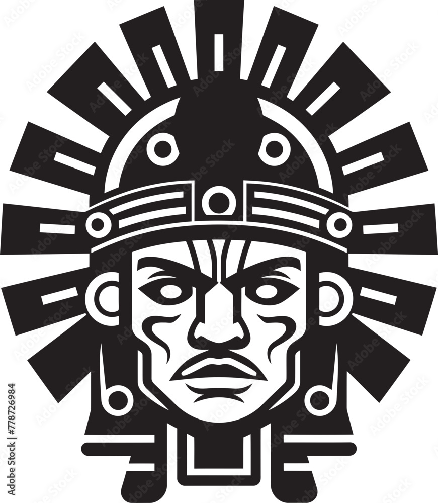 Olmec Legacy Mark Pre Hispanic Vector Logo Icon Zapotec Culture Symbol Pre Hispanic Icon Emblem Design