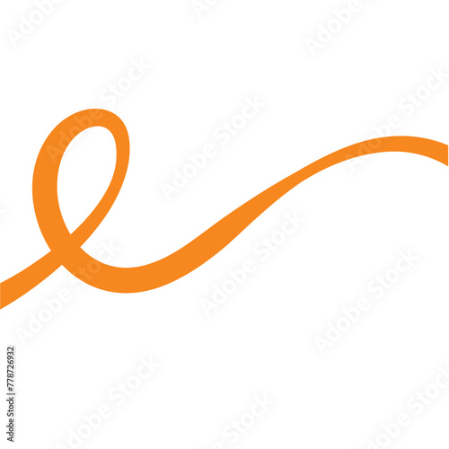 orange ribbon for World Multiple Sclerosis Day