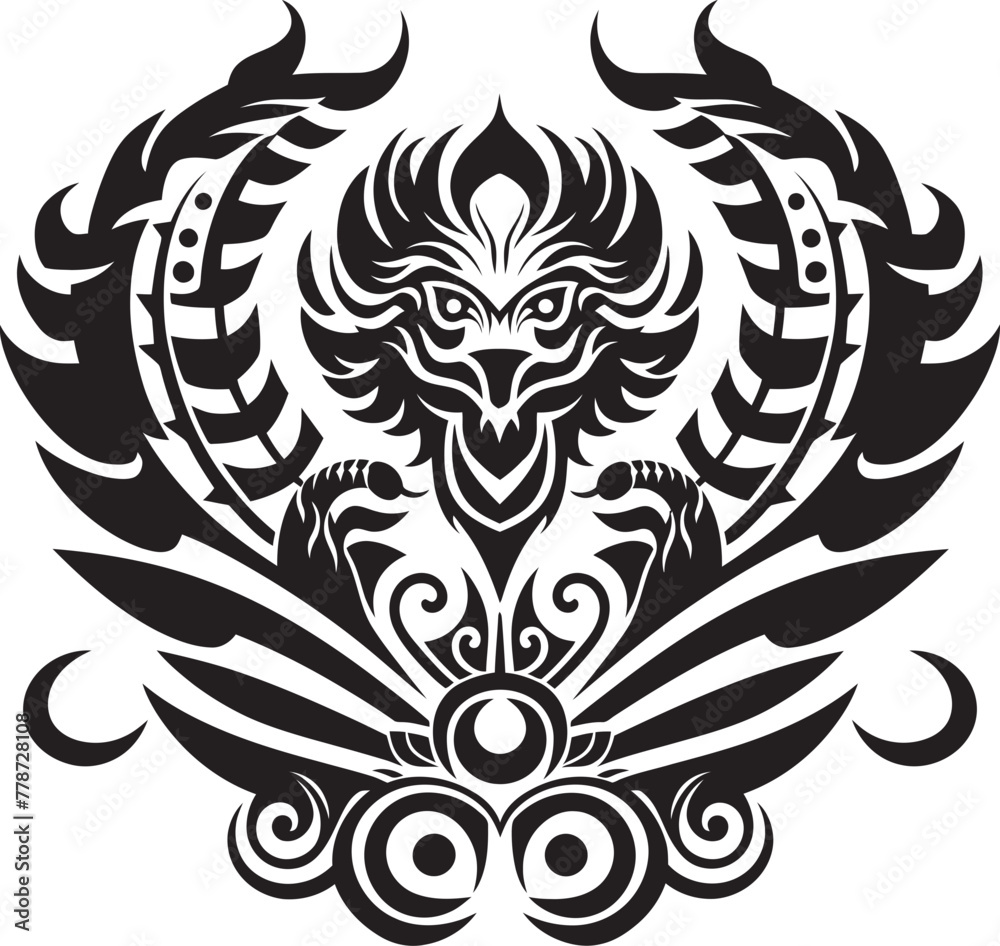 Aztec Deity in Design Quetzalcoatl Symbol Emblem Mesoamerican Mythology Icon Quetzalcoatl Icon Vector