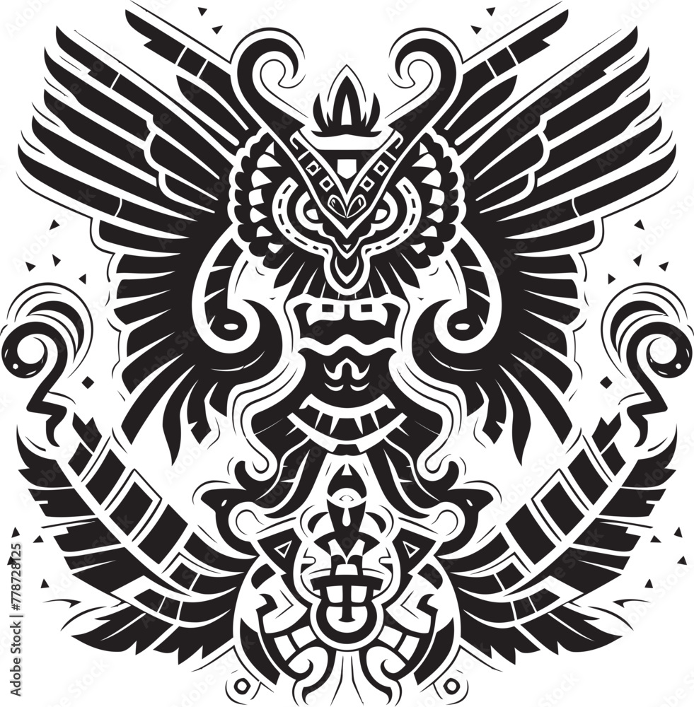 Feathered Serpent Legacy Quetzalcoatl Logo Design Aztec Deity in Design Quetzalcoatl Symbol Emblem