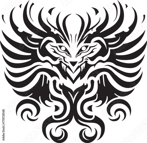 Ancient Divinity Depiction Quetzalcoatl Logo Vector Sacred Serpent Symbolism Quetzalcoatl Icon Design