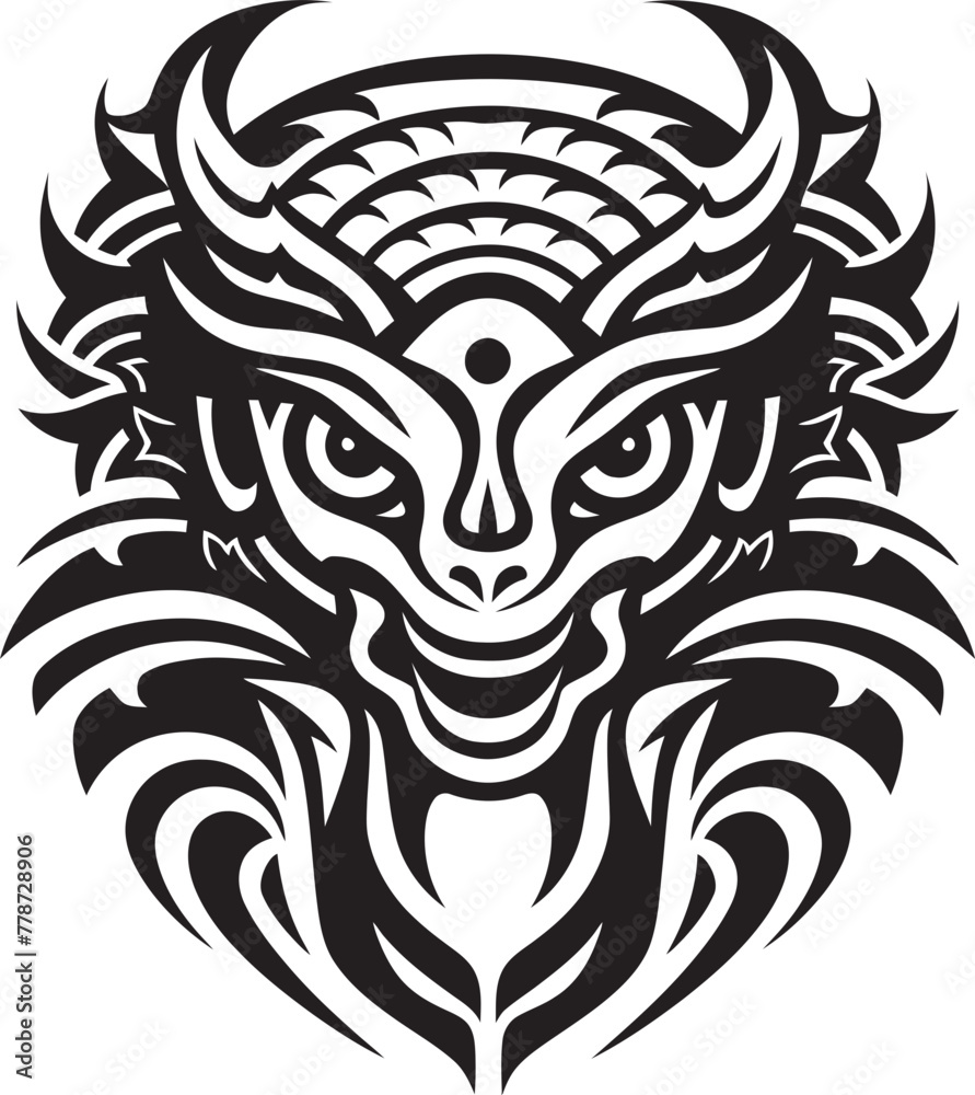 Mayan Deity Emblem Quetzalcoatl Logo Design Icon Serpent Deity Legacy Quetzalcoatl Symbol Vector Emblem
