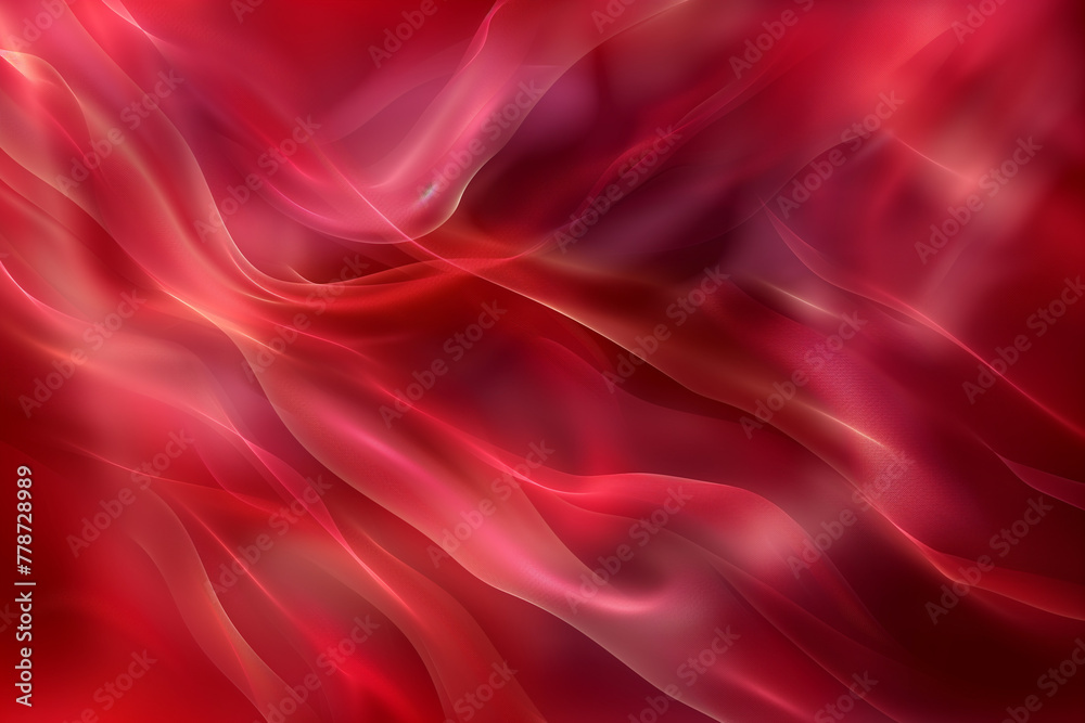 Fototapeta premium abstract red background, red liquid shine,waves