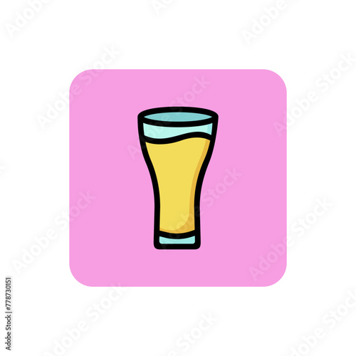 Icon of beer glass. Pint, mug, ale. Beer concept. Can be used for topics like bar, pub, festival