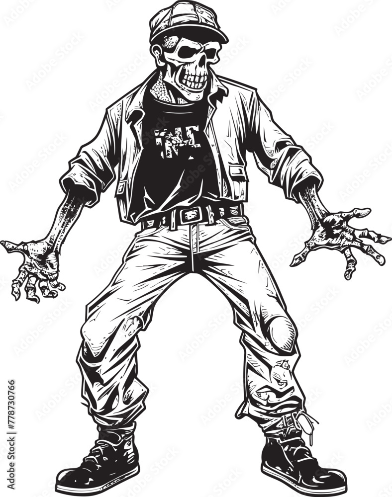 Dreadful Denim Scary Zombie Emblem Design with Haunting Threads Cargo Chaos Vector Logo with Dreadful Denim Zombie Dreadful Denim Scary Zombie Emblem Design with Haunting Threads Cargo Chaos Vector Logo with Dreadful Denim Zombie