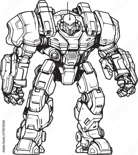 Wallpaper Mural Cyber Samurai Revolution Mech Warrior Vector Icon Macha Warrior Legacy Futuristic Emblem in Space Torontodigital.ca