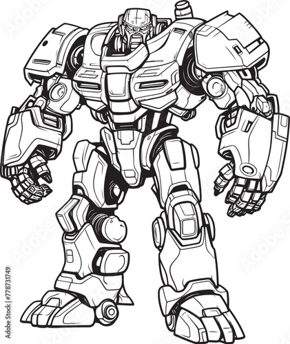 Wallpaper Mural Mech Vanguard Odyssey Futuristic Warrior Emblem Galactic Mech Knight Saga Sci Fi Logo Design Torontodigital.ca