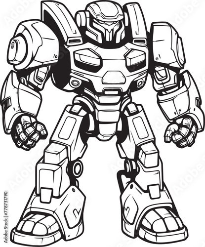 Wallpaper Mural Techno Ronin Vanguard Sci Fi Mech Warrior Logo Cybernetic Guardian Valor Macha Warrior Vector Icon Torontodigital.ca