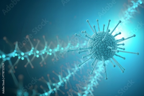 virus. Genetic cell, changes. medical concept. background.