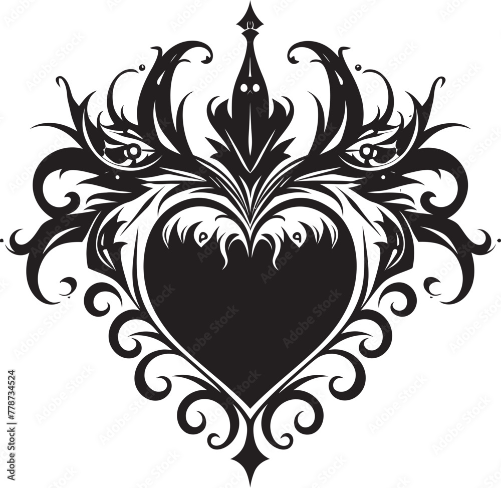 Divine Illumination Sacred Heart Emblem Design Angelic Devotion Vector Logo with Sacred Heart Divine Illumination Sacred Heart Emblem Design Angelic Devotion Vector Logo with Sacred Heart