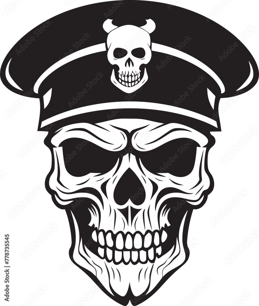 Military Beret Skull Special Operations Emblem Logo Skull Commando Beret Army Ranger Insignia Vector Design Military Beret Skull Special Operations Emblem Logo Skull Commando Beret Army Ranger Insignia Vector Design