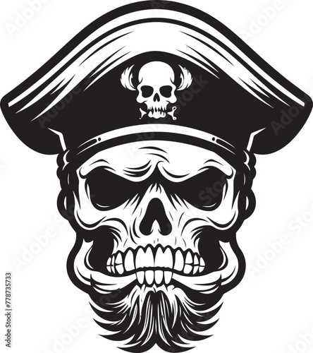 Beret Battalion Skull Army Division Emblem Icon Skull Trooper Beret Combat Unit Insignia Logo