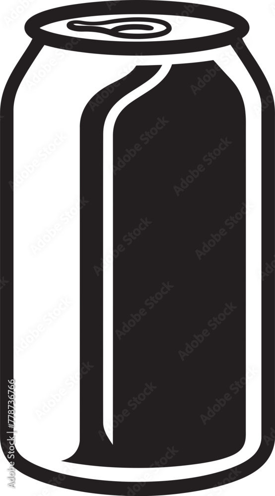 Bubbly Brew Can Logo Vector Symbol Soda Symphony Refreshing Drink Emblem Design