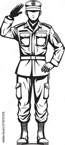 Wallpaper Mural Sentinel Salute Military Salute Vector Symbol Guardian Grit Soldier Saluted Logo Design Torontodigital.ca