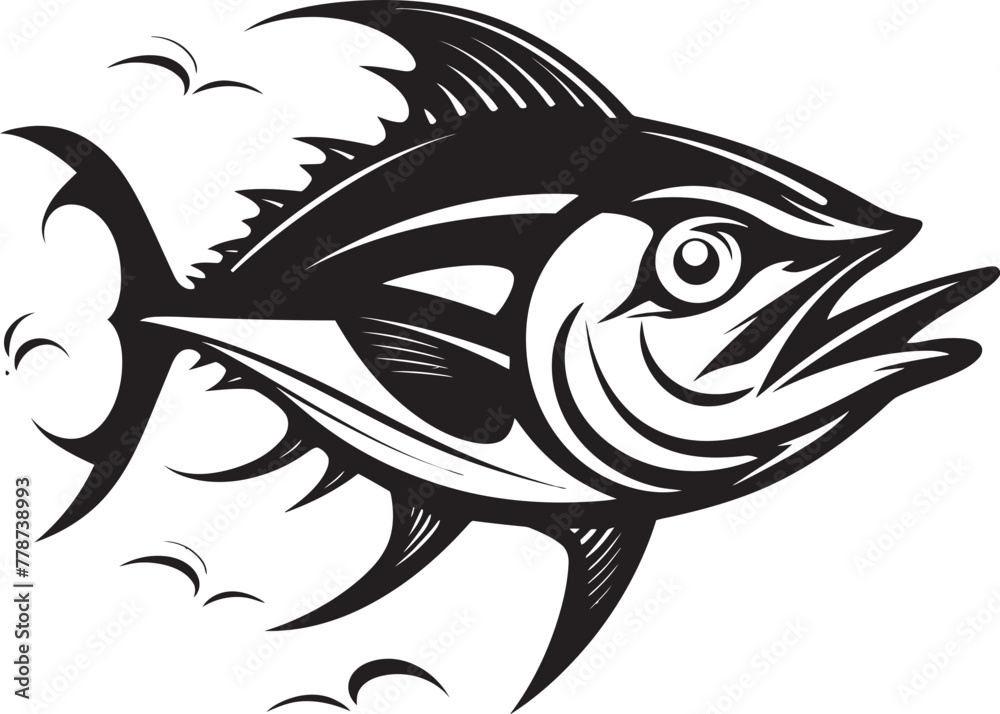 Oceanic Odyssey Vector Tuna Emblem Tuna Trail Elegant Lineart Logo Design Oceanic Odyssey Vector Tuna Emblem Tuna Trail Elegant Lineart Logo Design