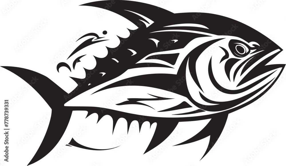 Underwater Utopia Graceful Tuna Emblem Blue Bliss Minimalist Tuna Icon Concept Underwater Utopia Graceful Tuna Emblem Blue Bliss Minimalist Tuna Icon Concept